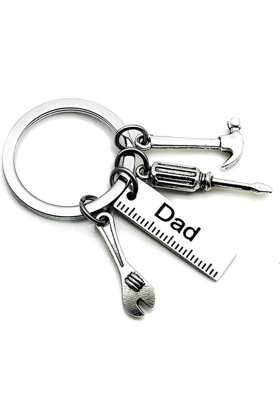 Father's Day Birthday Christmas Keychain Gifts for Dad from Daughter, Dad's Birthday Personalized Gift Idea from Daughter