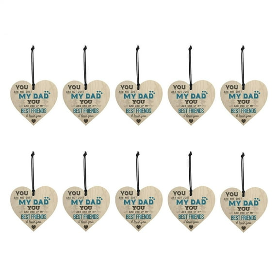 Father's Day Birthday Gift Jewelry for Father Dad Pendant Necklace Key Chain Dog Tag Keychain,Father's Day Decorations Wooden Love Pendant The Best-Gift for Father