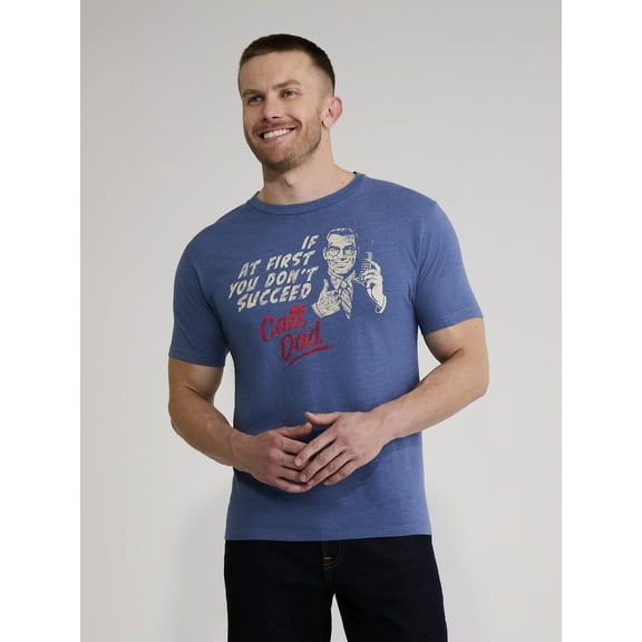 Father's Day Call Dad Men's and Big Men's Graphic Tee from Way to Celebrate, Sizes S-3XL
