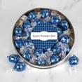 thumbnail image 1 of Fathers Day Plastic Gift Tin With 20 Blue Lindt Candy Truffles For Gifts And Giveaways (Argyle), 1 of 6