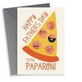 thumbnail image 1 of Father's Day Card for Dad – "Happy Father's Day to my Paparoni" Pizza Slice Design – Envelope Included, Blank Inside – Fun and Unique Gift for Father's Day Celebrations, 1 of 2