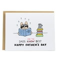 thumbnail image 1 of Father's Day Card – "Dads Are the Best" Dog Illustration – Funny Card for Dad – Blank Inside with Envelope Included – Perfect Humor Gift for Father's Day, 1 of 2