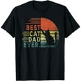 thumbnail image 1 of Father's Day Cat Daddy Vintage Best Cat Dad Ever T-Shirt, 1 of 3