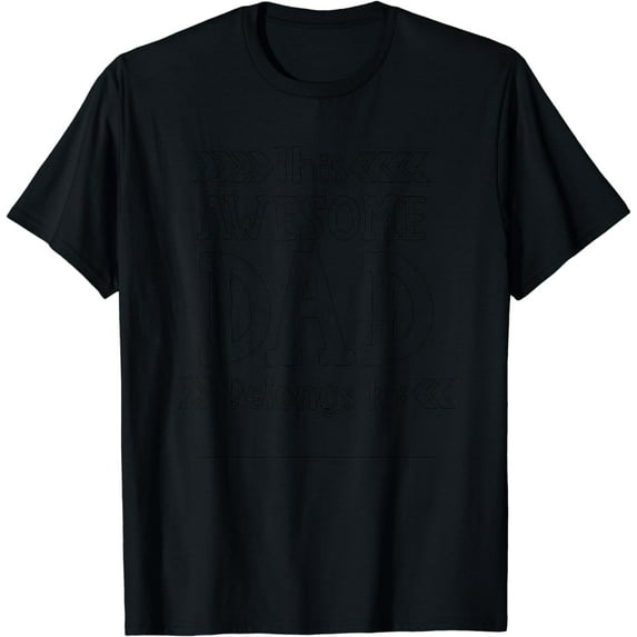 Father's Day Coloring craft gift for dad from kids Awesome T-Shirt