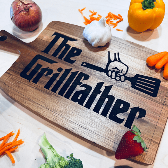 Father's Day Cutting Board, Gift For Dad, Love You Daddy, Father's Day Gift, Personalized Gifts For Husband, Cheese Board, The Grillfather
