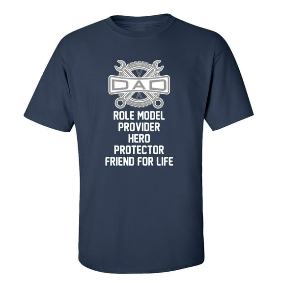 Father's Day Dad Definition Short Sleeve T-Shirt-Navy-4xl