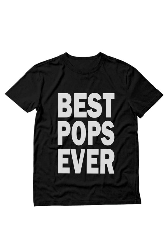 Father's Day Dad Gifts from Daughter Son - Funny Best Papa Ever Dad's Shirt for Men - Ideal Gift for Dad, Step-Dad, Papa, Grandpa - Comfortable and Soft Graphic Tee - Large Black- High-Quality Cotton