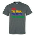 thumbnail image 1 of Father's Day Dad The Man The Myth The Legend Short Sleeve T-Shirt-Heather Gray-Large, 1 of 4