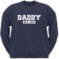 thumbnail image 1 of Father's Day Daddy Est. 2015 Navy Adult Sweatshirt - Small, 1 of 1