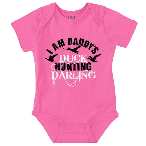 Father's Day Daddy's Hunting Darling Bodysuit Jumper Girls Infant Baby Brisco Brands 18M