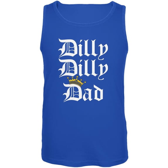 Father's Day Dilly Dilly Dad Mens Tank Top Royal LG