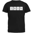 thumbnail image 1 of Father's Day - FAtHEr Periodic Elements Black Adult T-Shirt - X-Large, 1 of 1