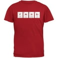 thumbnail image 1 of Father's Day - FAtHEr Periodic Elements Red Adult T-Shirt - Large, 1 of 1