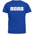 thumbnail image 1 of Father's Day - FAtHEr Periodic Elements Royal Adult T-Shirt - Small, 1 of 1