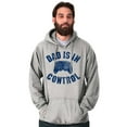 thumbnail image 1 of Father's Day Gamer Dad is in Control Men's Big & Tall Graphic Hoodie Brisco Brands 3X, 1 of 5