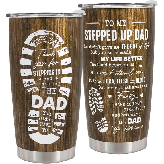 Father’s Day Gift for Dad - 20oz Stainless Steel Tumbler for men - Perfect Birthday, Valentines Day, Father''s Day, Christmas Gift for Dad from Daughter Son Wife - Leakproof and Durable