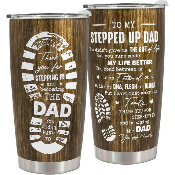 Father’s Day Gift for Dad - 20oz Stainless Steel Tumbler for men - Perfect Birthday, Valentines Day, Father''s Day, Christmas Gift for Dad from Daughter Son Wife - Leakproof and Durable