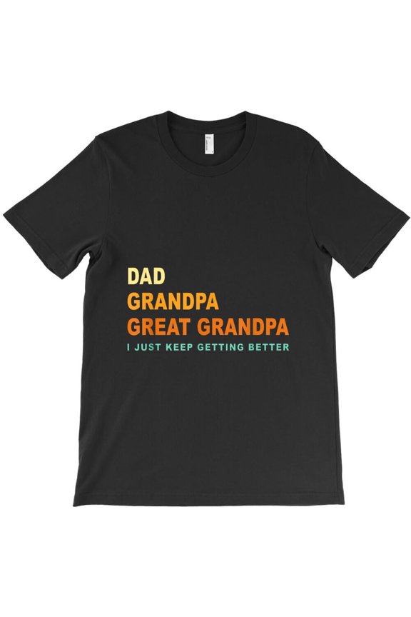 Father's Day Gift From Grandkids Funny Dad Grandpa Great Graphic K37138 Unisex T-Shirt – Extended Sizes Up to 5XL