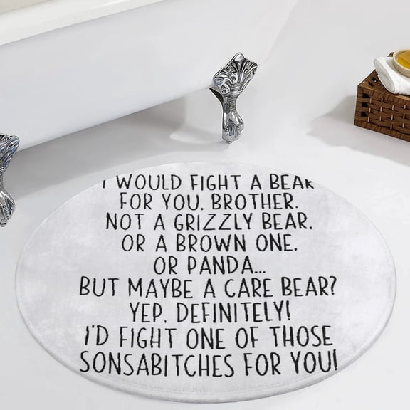 Father's Day Gift Ideas Would Fight A Bear For You Dad Round Carpet Circle Rug Outdoor Patio Area Rug Washable Large Area Rugs Hallway Room Decor Fitness Mats