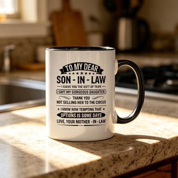 Father's Day Gift Ideas To My Son-in Mug - Sarcastic Circus Joke Ceramic Cup For Him