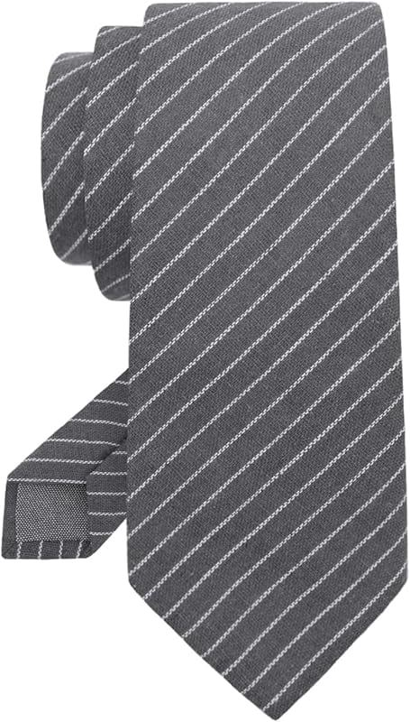 Men's Classic Striped School Tie - Red & Black, 56" Adult Length, 3.5" Width, UK Made