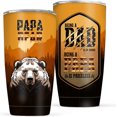 thumbnail image 1 of Father''s Day Gift Tumbler - 20oz Stainless Steel Insulated Travel Mug/Tumbler with Lid and Straw for Coffee - Dad Tumbler Father''s Birthday Gift for Best Dad, Dad Gifts from Daughter/Son, 1 of 6