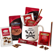 Grandpa Gift Mug Set with Coffee, Hot Cocoa, Tea, Honey and Wafer Cookies