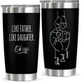 thumbnail image 1 of Father''s Day Gifts for Dad from Daughter - Like Daughter Like Father 20 oz Stainless Steel Insulated Coffee Tumbler with Lid - Fathers Day Birthday Gifts for Dad Stepdad Papa, 1 of 6