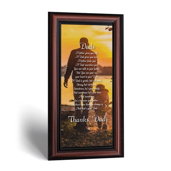Sentimental Fathers Day Gift Picture Frame, Dad Poem Keepsake