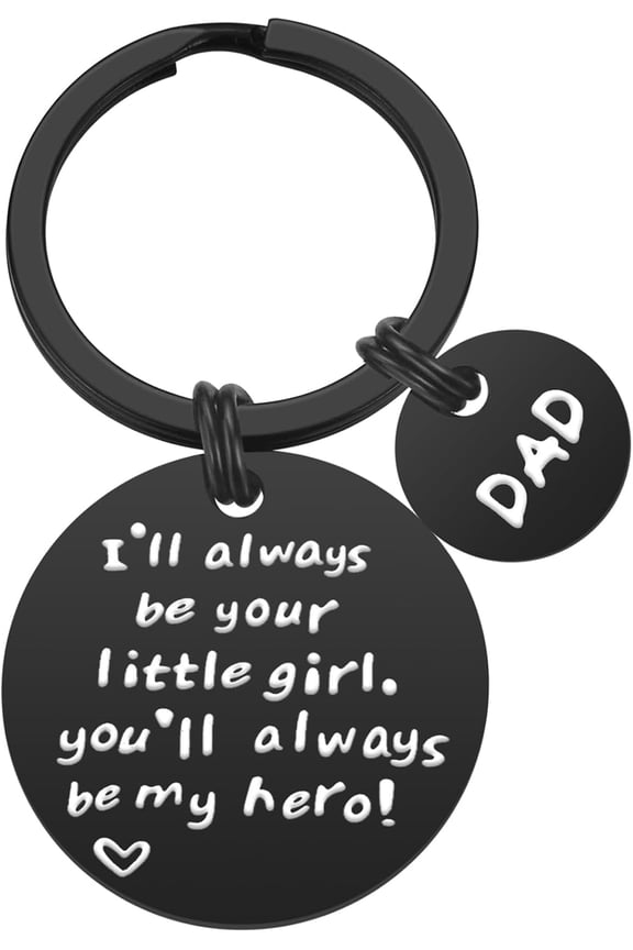 Fathers Day Gifts from Daughter - Dad Gifts from Daughter, Dad Keychain Birthday Valentines Day Christmas Gifts for Dad from Wife