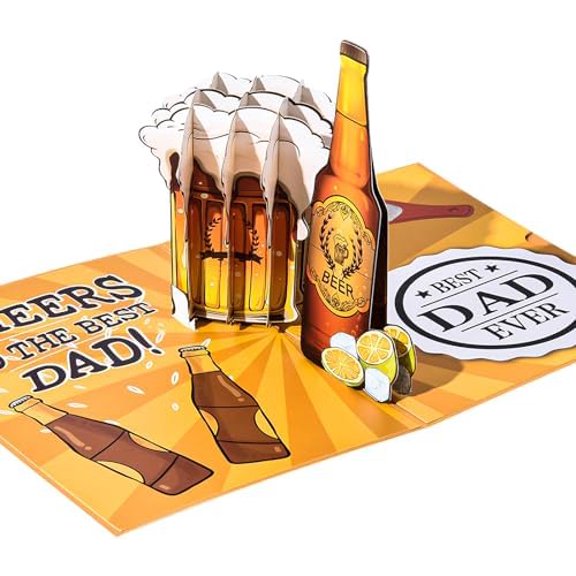Father's Day Greeting Card - Comes with a Small Message Card and Envelope, Perfect for a 3D Card to Show Appreciation to Dad!$$Office
