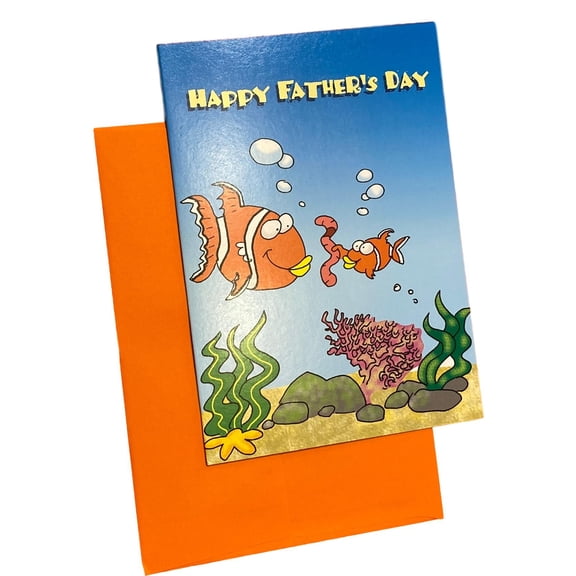 Father's Day Greeting Card - Happy Father's Day! - , with fish