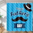 thumbnail image 1 of Father''s Day Happy Shower Curtain for Bathroom Shower Curtain Set with 12 Hooks Waterproof Fabric Bath Curtain for Bathtub Restroom Decor, 72 X 72 in, 1 of 5