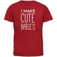 thumbnail image 1 of Father's Day I Make Cute Babies Red Adult T-Shirt - 2X-Large, 1 of 1