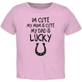 thumbnail image 1 of Father's Day - Lucky Dad Light Pink Toddler T-Shirt, 1 of 1