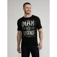 thumbnail image 1 of Father's Day Man Myth Legend Men's and Big Men's Graphic Tee from Way to Celebrate, Sizes S-3XL, 1 of 5