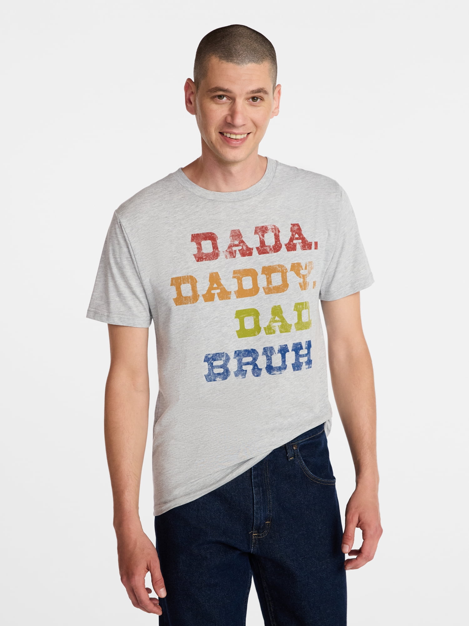 Father's Day Men's Dad Bruh Graphic Tee by Way to Celebrate, Sizes XS-5XL