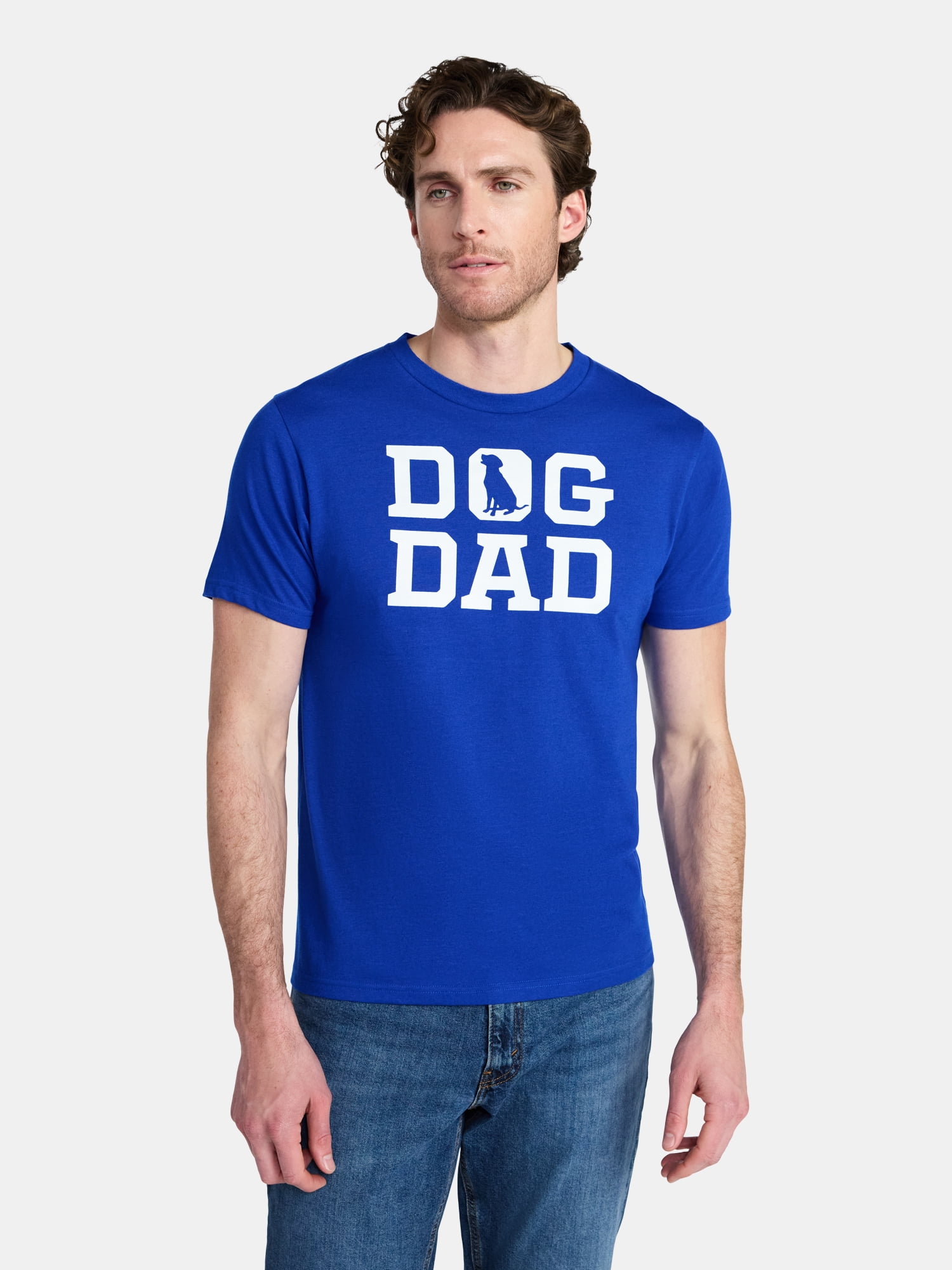 Father's Day Men's Dad Dog Graphic Tee by Way to Celebrate, Sizes XS-5XL
