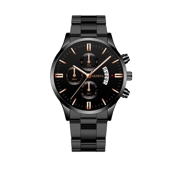 Father’s Day Men’s Openwork Quartz Watch – Alloy Case Stainless Steel Strap Business Casual Wristwatch, Fashion Skeleton Dial Analog Timepiece Gift for Dad