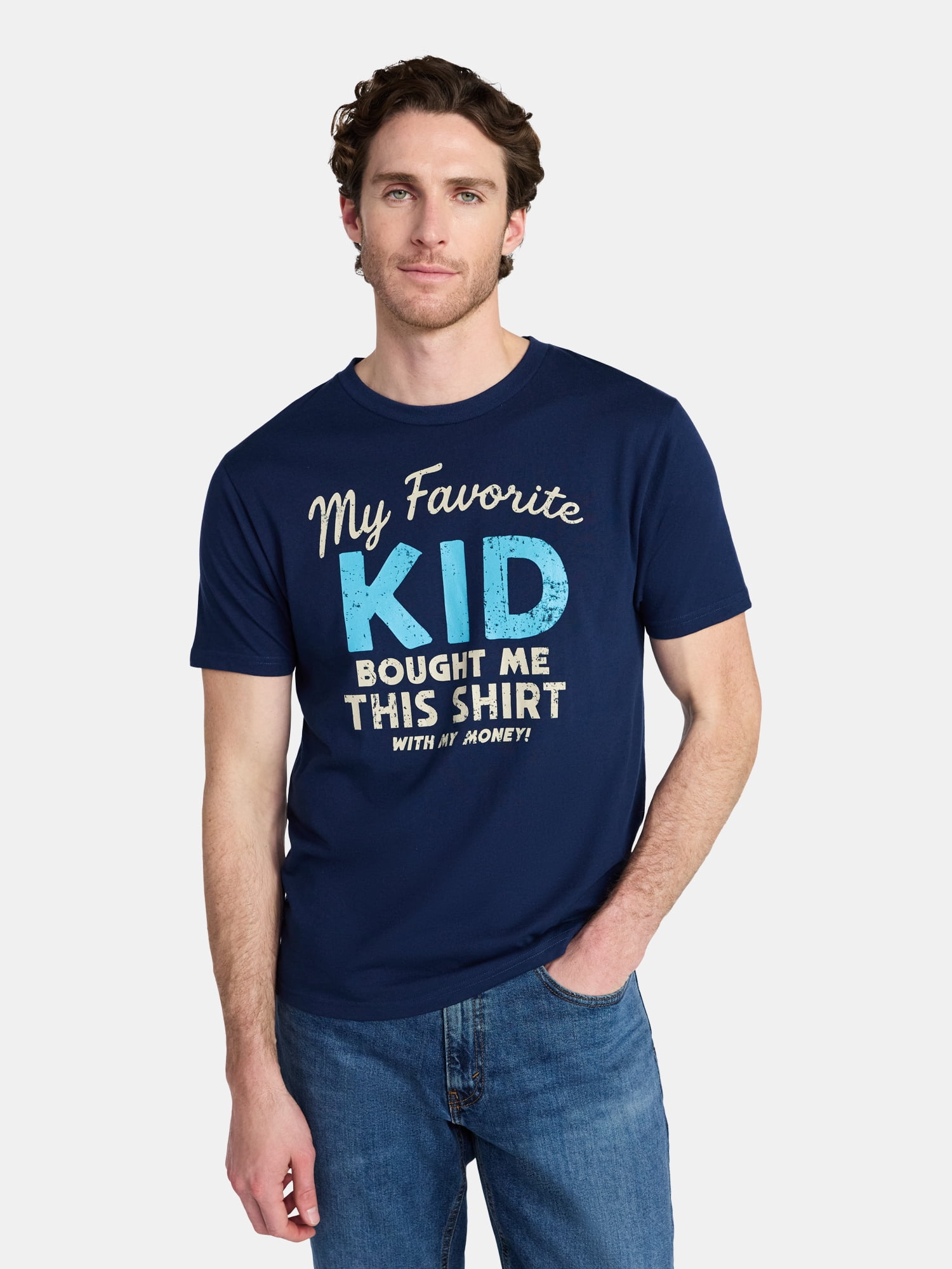Father's Day Men's Smart Purchase Graphic Tee by Way to Celebrate, Sizes XS-5XL