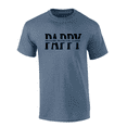 thumbnail image 1 of Father's Day Mens Provider Protector Leader Inspirational Thoughful Heather Indigo Mens Short Sleeve T-Shirt-Pappy-Medium, 1 of 1