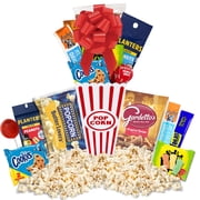 Movie Night Gift for Him with Popcorn, Jerky, Nuts and Sweet Treats