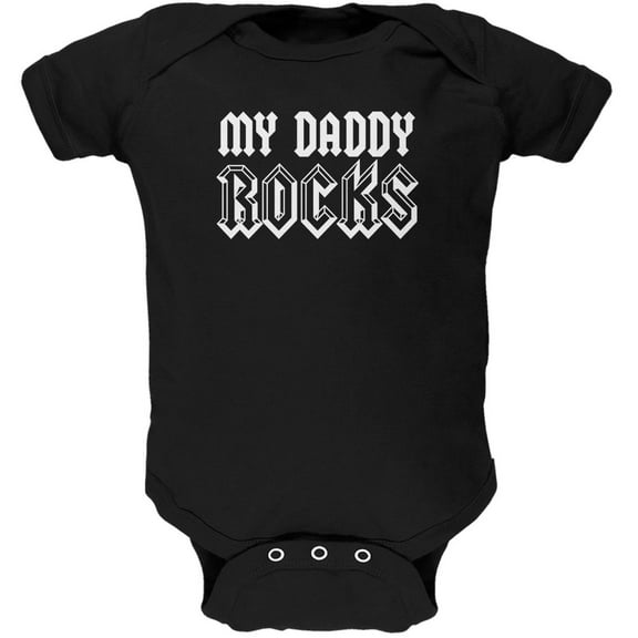 Father's Day - My Daddy Rocks Baby One Piece - 0-3 months