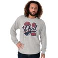 thumbnail image 1 of Father's Day No.1 Dad Worlds Greatest Men's Big & Tall Long Sleeve Graphic Tee Brisco Brands 2X, 1 of 5