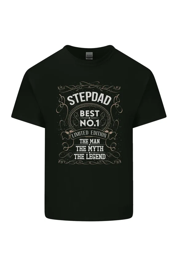 Father's Day No 1 Stepdad Funny Step Dad and Slogan Unisex T-Shirt