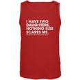 thumbnail image 1 of Father's Day Nothing Scares Me Red Adult Tank Top - Small, 1 of 1