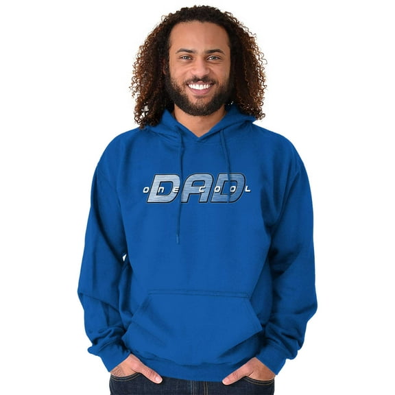 Father's Day One Cool Dad Gift Men's Big & Tall Graphic Hoodie Brisco Brands 3X