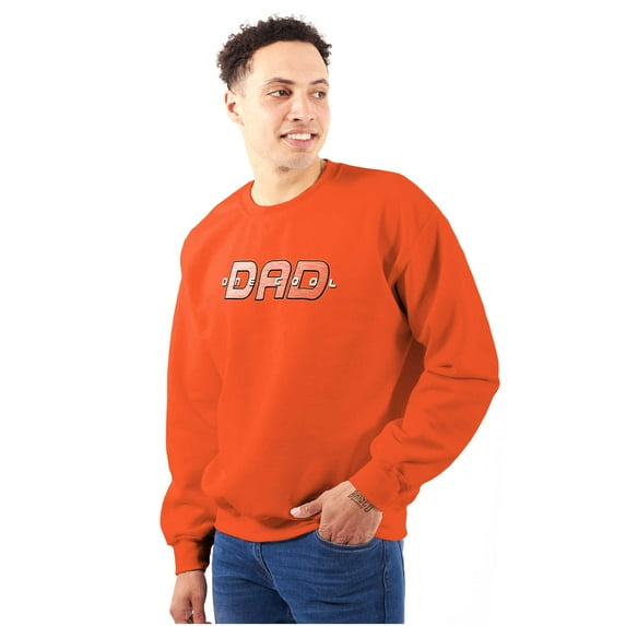 Father's Day One Cool Dad Gift Men's Big & Tall Crewneck Sweatshirt Brisco Brands 4X