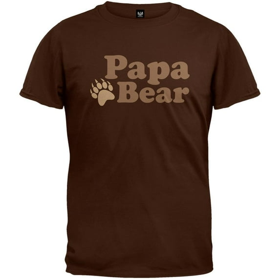 Father's Day - Papa Bear Brown T-Shirt - 3X-Large