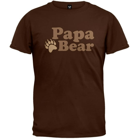Father's Day - Papa Bear Brown T-Shirt - 3X-Large